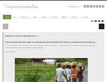 Tablet Screenshot of greenerbali.com